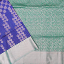 Blue With Green Soft Silk