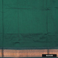 Teal blue With Dark Green Premium Quality Kalyani Cotton Saree