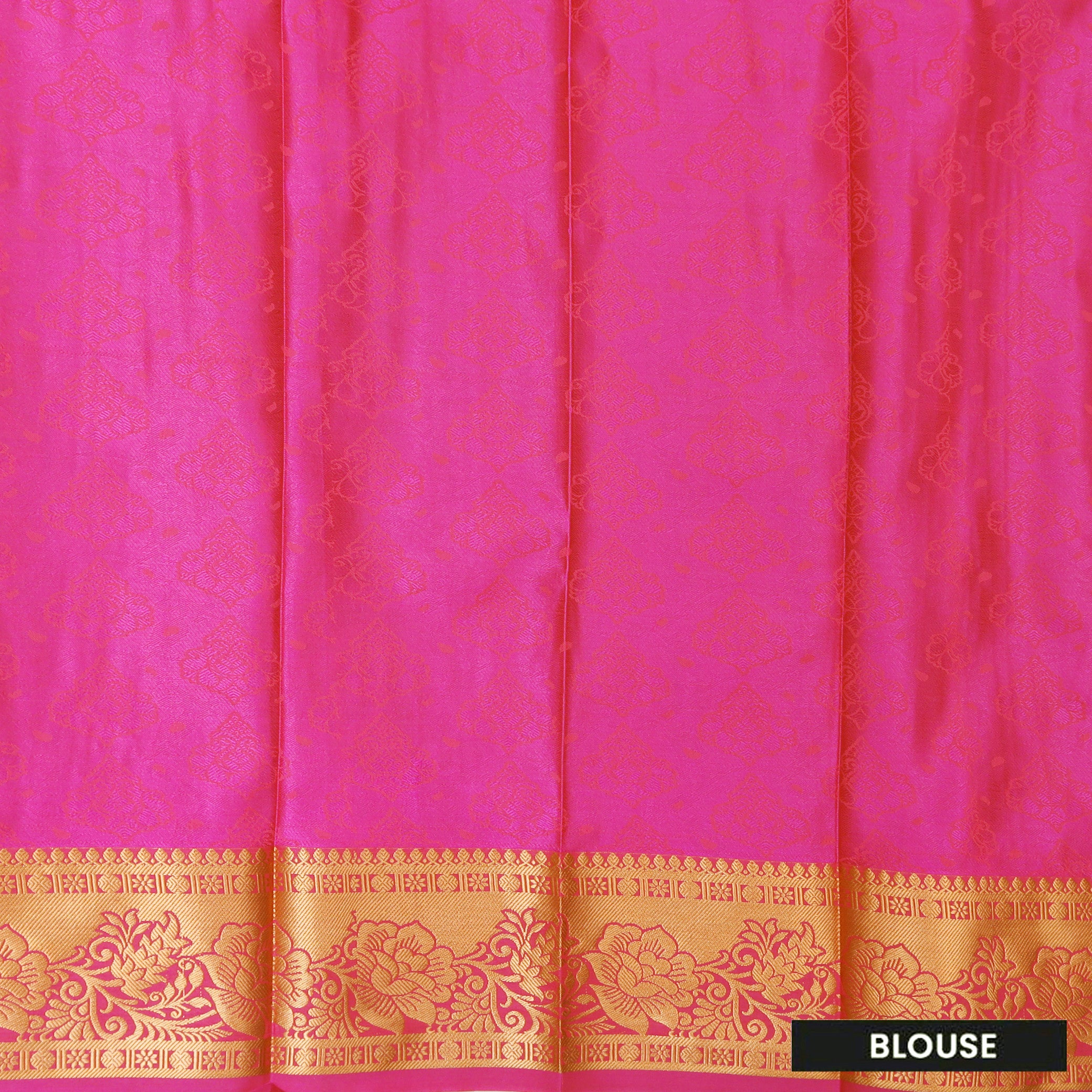 Green with Pink Art Silk Saree