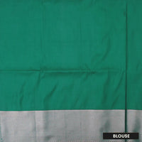 Blue With Green Soft Silk