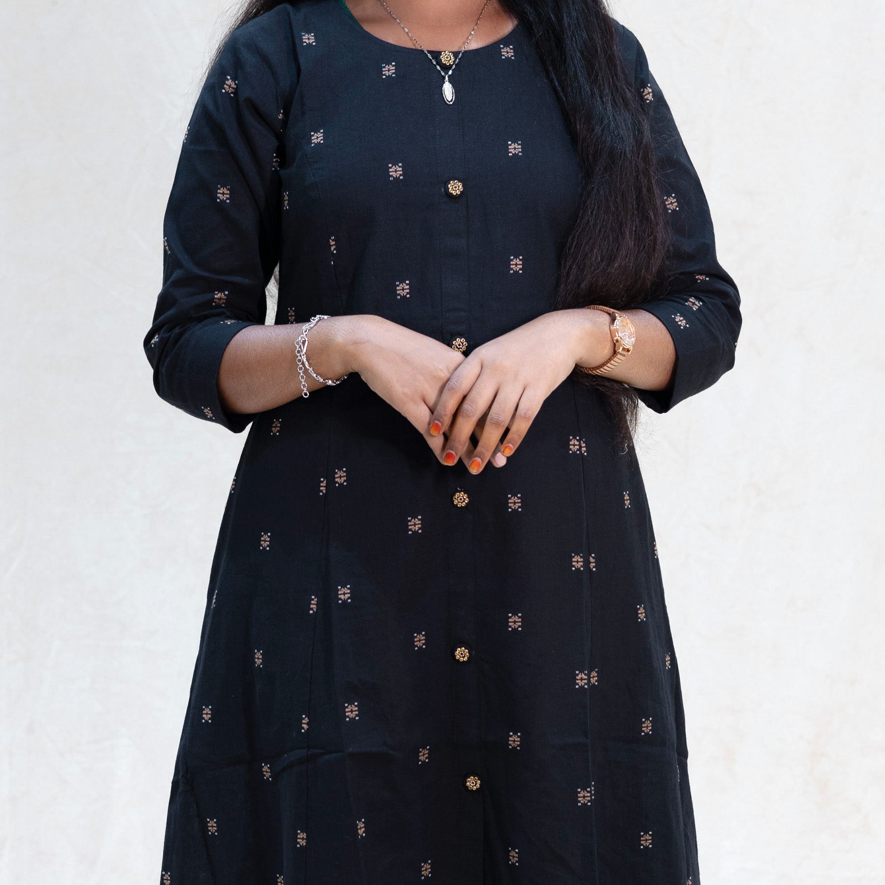 Aparna- Black Color Ladies Branded Umbrella Top Readymade