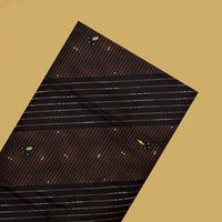 Black with Brown flower design Cotton Printed Lungi