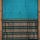 Teal blue With Dark Green Premium Quality Kalyani Cotton Saree