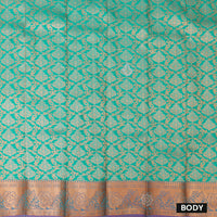 Green with Pink Art Silk Saree