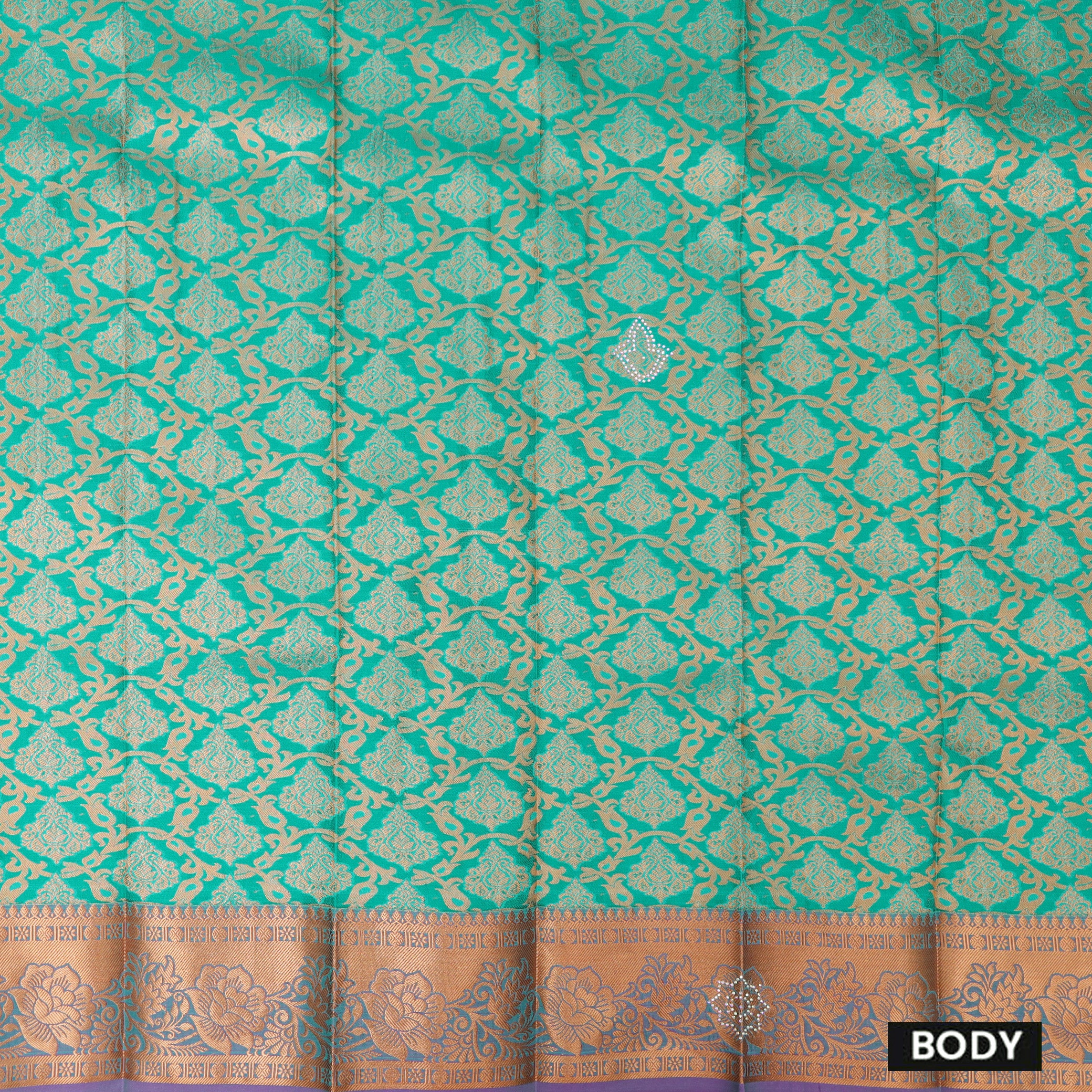 Green with Pink Art Silk Saree