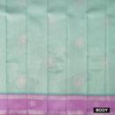 Green with Light Lavender Kubera Silk Saree