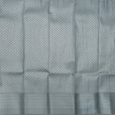 Gray with Silver Geometric Patterns Art Silk Saree
