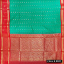 Green With Red Semi Silk Cotton Saree