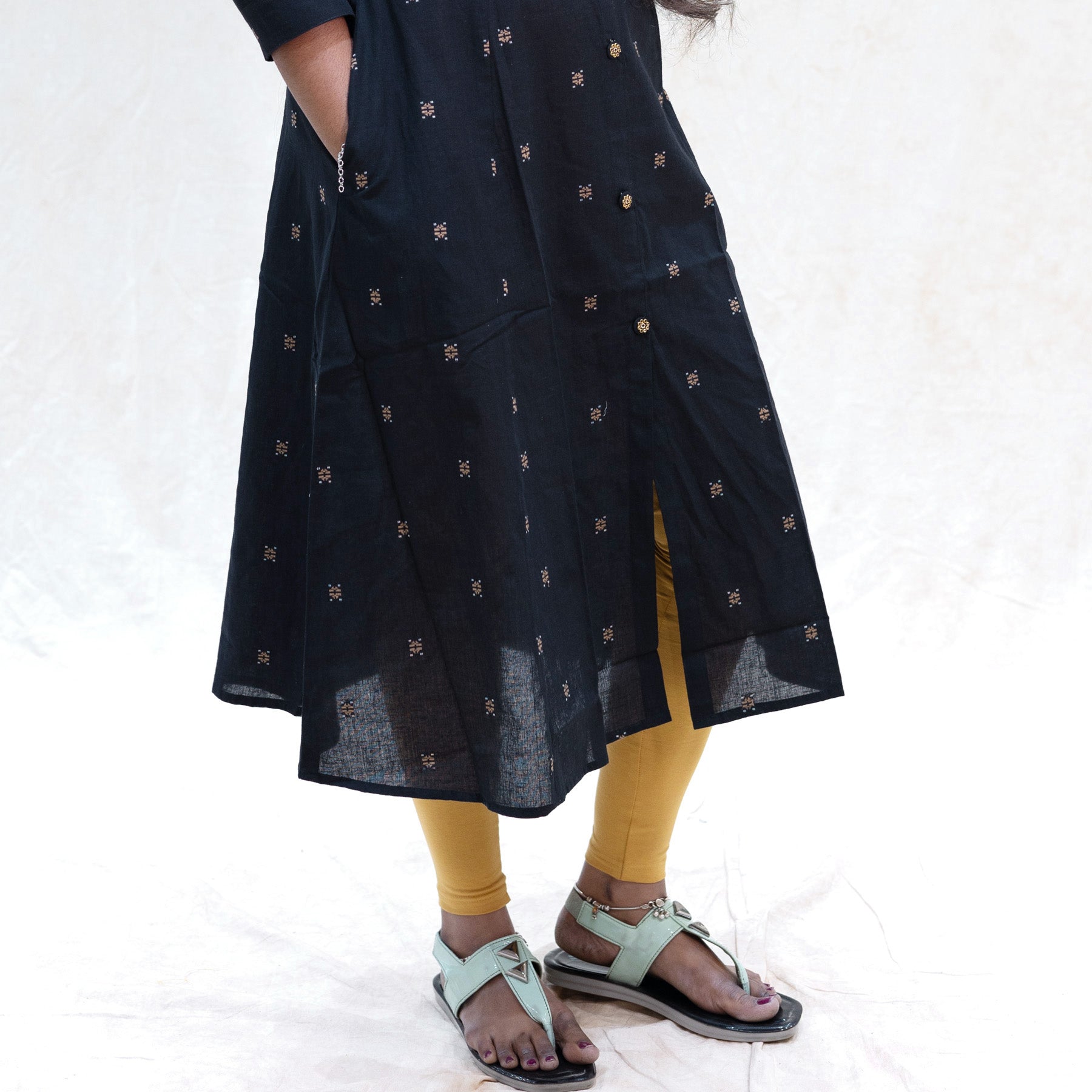 Aparna- Black Color Ladies Branded Umbrella Top Readymade