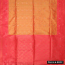 orange and red  Soft Silk Saree