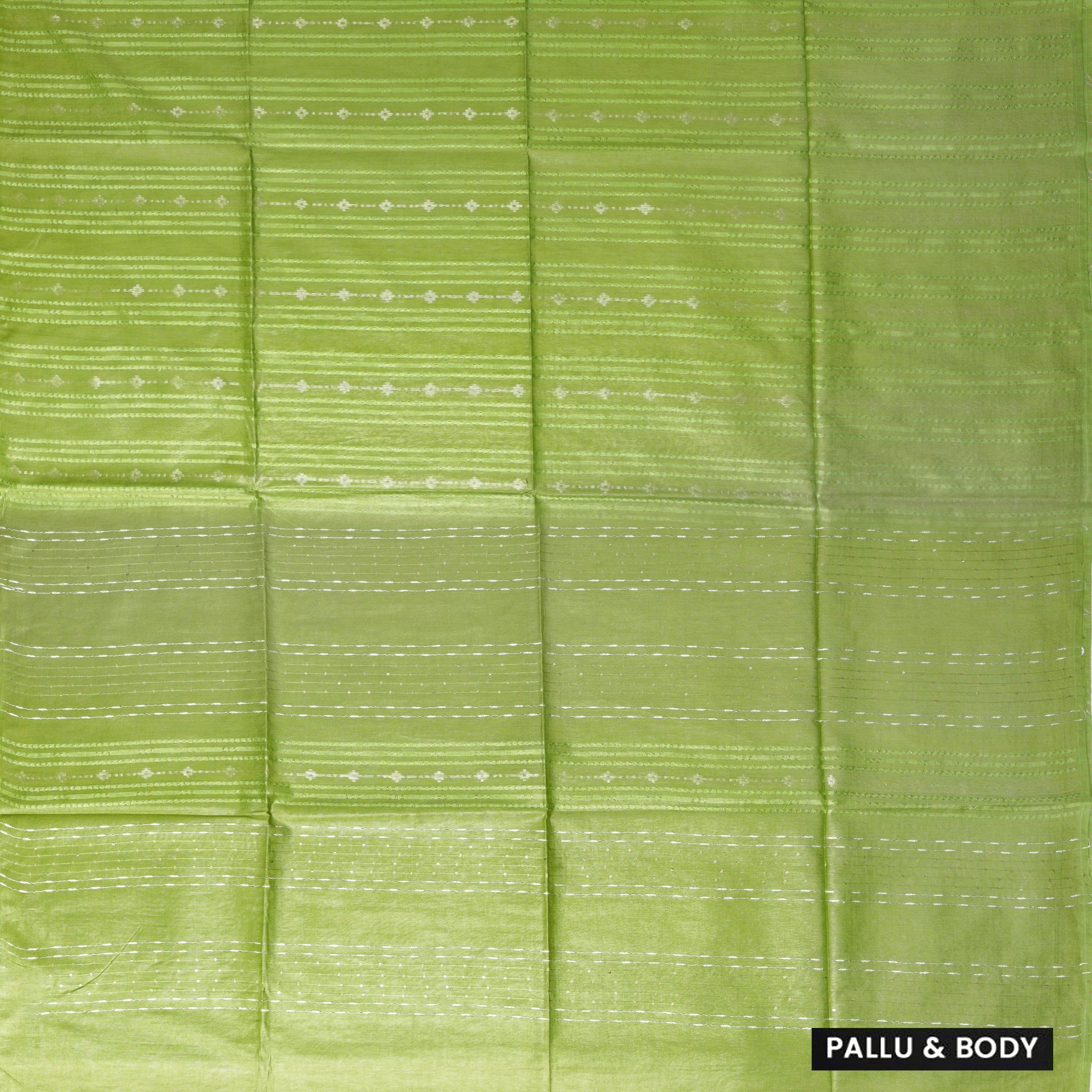 Lime green Colour Trendy Linen Saree