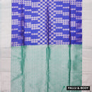 Blue With Green Soft Silk