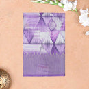Purple With Off white Design Dola Silk