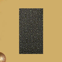 Black with Olive Green flower design Cotton Printed Lungi