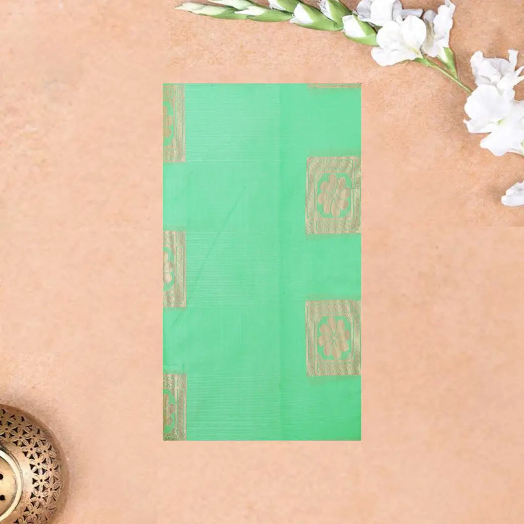 PISTA GREEN  with  BABY PINK Soft Silk Saree