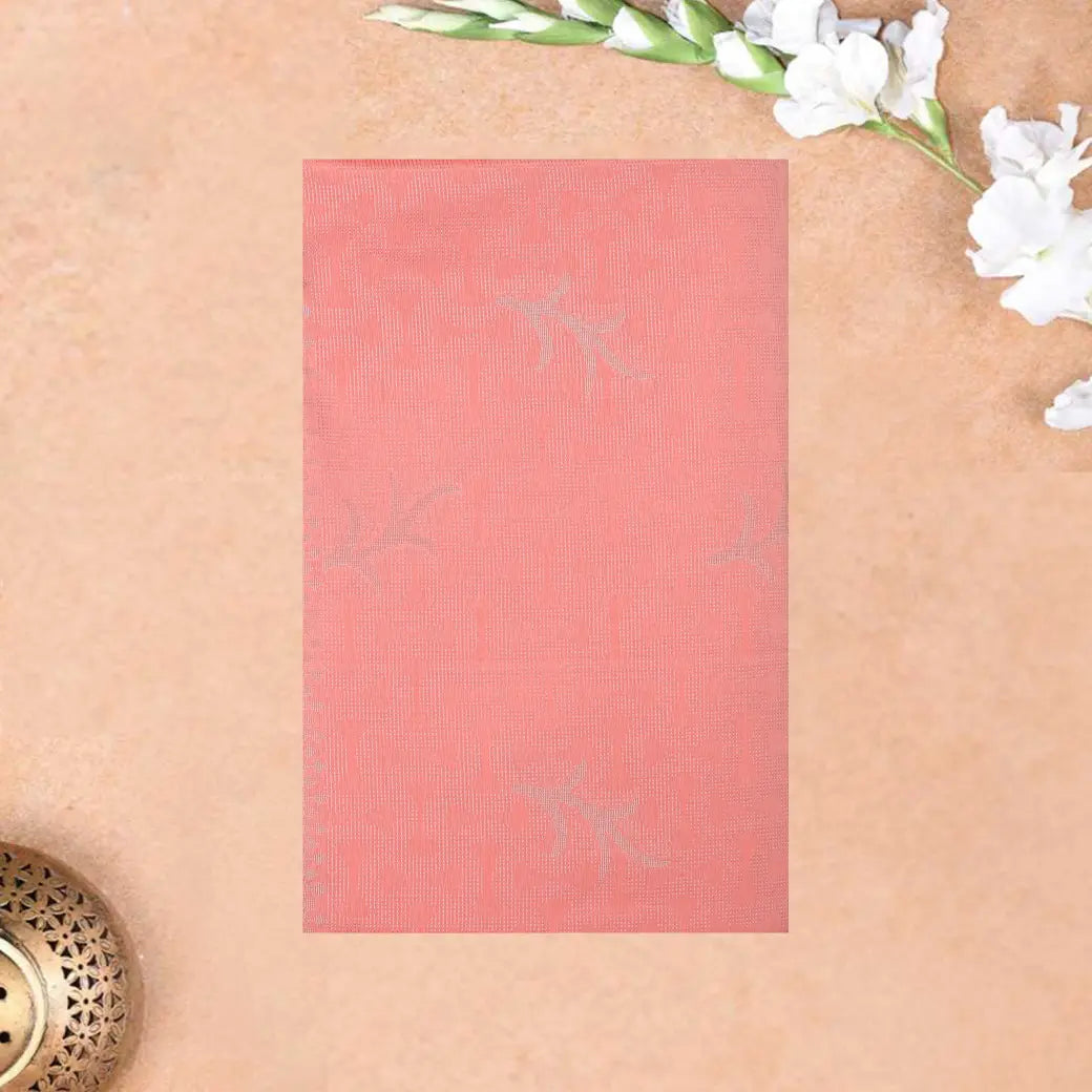 Light Coral With Blue Soft Silk