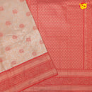 Sandal with Red Tissue Semi Silk Saree