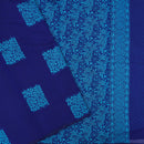 Dark Indigo Blue With Green Zari  Silk Cotton Saree