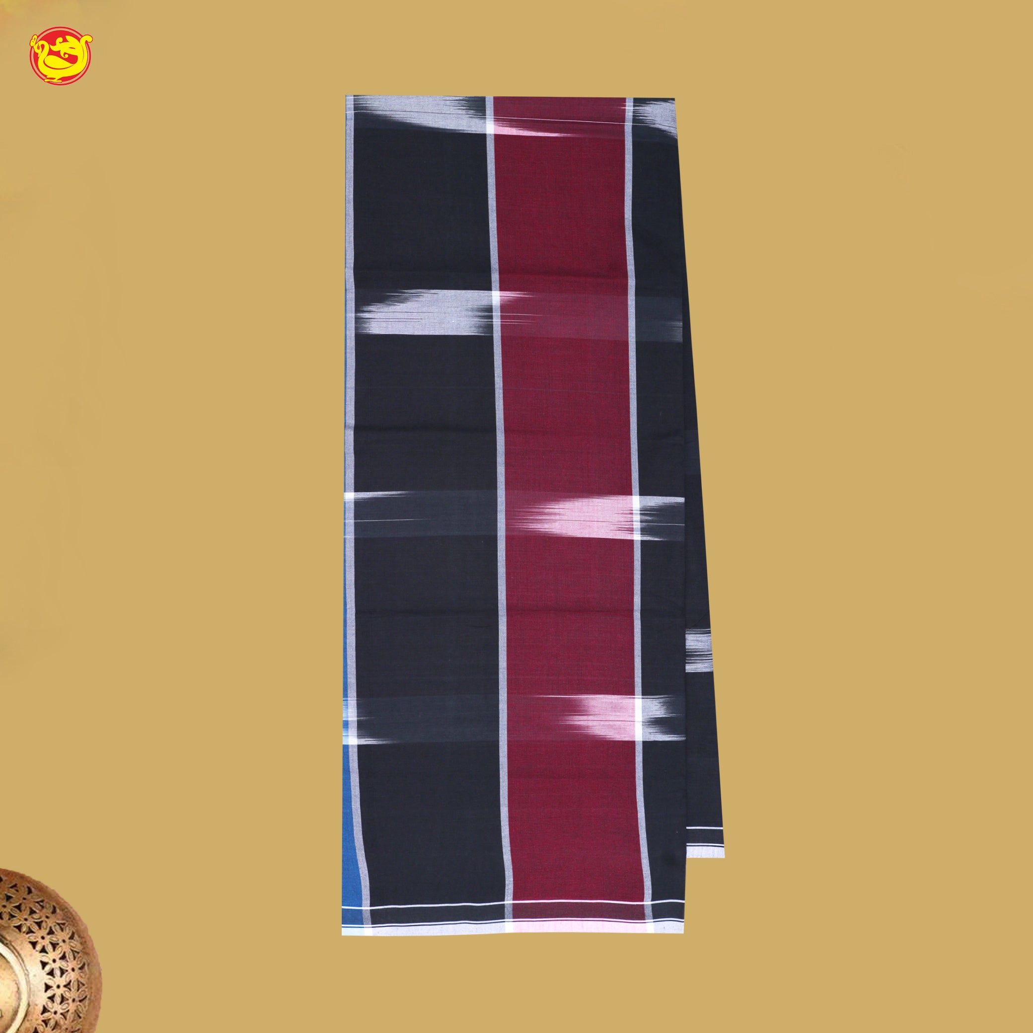 Men’s Checked Cotton Stitched Lungi