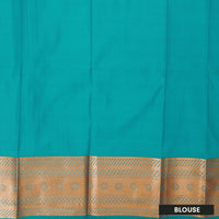 Pink with Blue Art Silk Saree