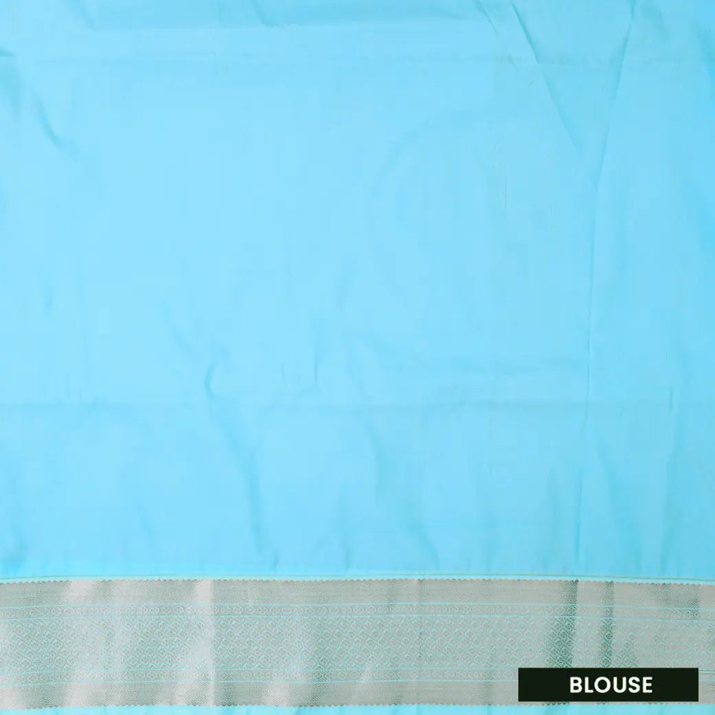 Light Coral With Blue Soft Silk