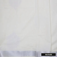 Southloom Exclusive Onam Kerala Traditional Fancy Border Peacock design Cotton Saree (Matching Plain Blouse Included)