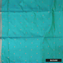 lavender and teal Soft Silk Saree