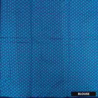 Dark Indigo Blue With Green Zari  Silk Cotton Saree