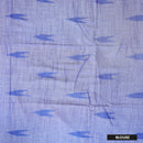 Light Blue With Royal Blue Trendy Linen Saree