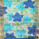 Pure Tussar Silk Saree Multi Colour With Floral Design and Painted Prints and Zari Woven Border