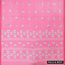 Pink Linen Cotton Saree with Contrast Blouse