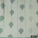 Pista Green With  Green Silk Cotton Saree Without Border