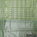 Pale Green Colour Fancy Weaving Saree