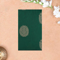 Green With Sandal Zari  Silk Cotton Saree