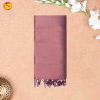 Pastel Pink Tissue Semi Silk Saree