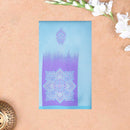 Light Blue with Lavender Litchi Silk Saree