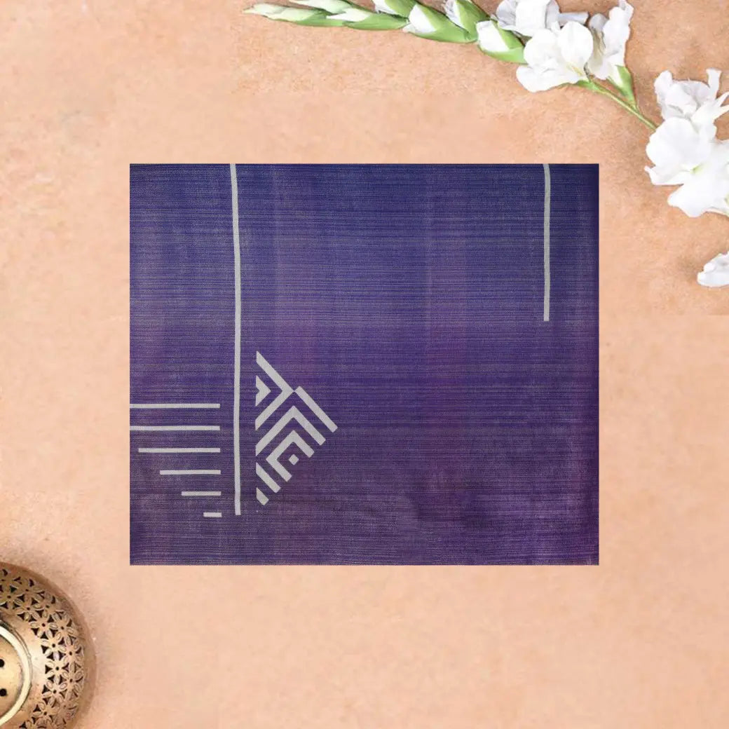 Purple Colour Tissue Silk Saree