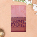 baby pink and maroon Soft Silk Saree