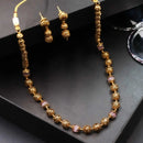 Ball long chain with earrings