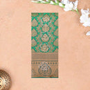 Green with Blue Art Silk Saree