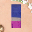 Royal Blue With Magenta Pink Arani Silk Saree