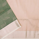 Sea Green With light beige Soft Silk