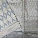 Grey Colour Fancy Weaving Saree