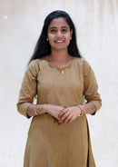 Aparna- Khaki Color Ladies Branded Umbrella Top Readymade