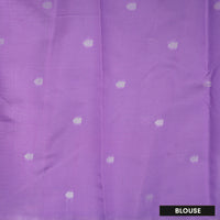 Light Blue with Lavender Litchi Silk Saree