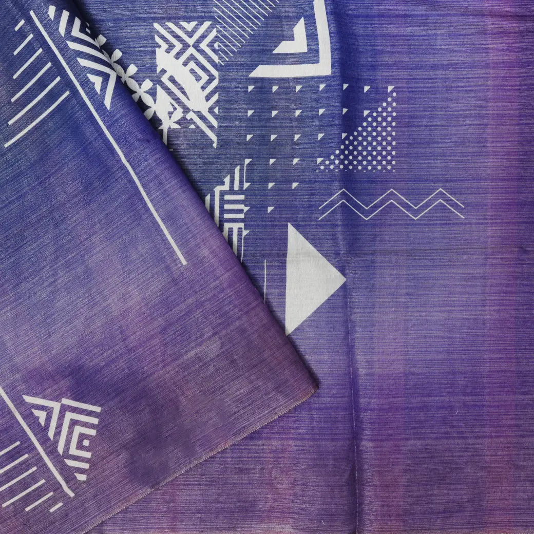Purple Colour Tissue Silk Saree