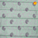 Ice Green with Magenta Floral Motifs Kubera Pattu Saree