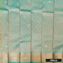 Green with Blue Art Silk Saree
