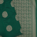 Green With Sandal Zari  Silk Cotton Saree