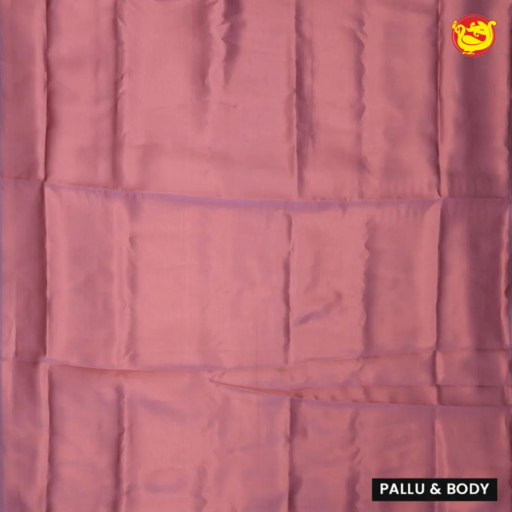 Pastel Pink Tissue Semi Silk Saree